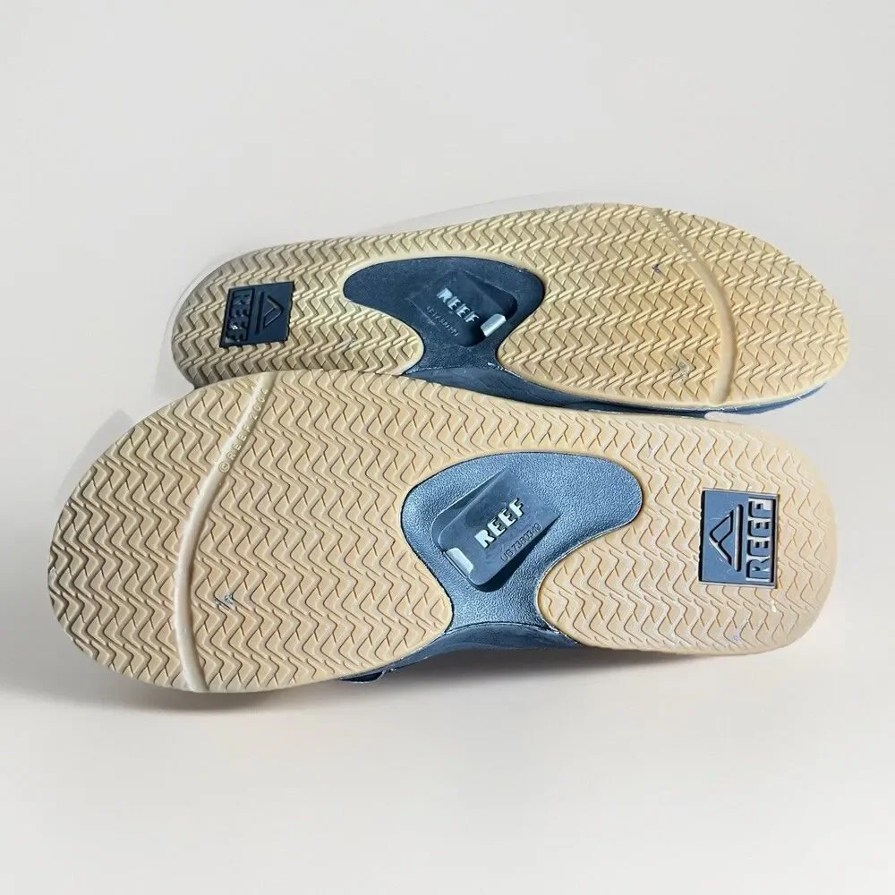 Reef Fanning Sandal Men’s 9 Charcoal Black With Bottle Opener‎